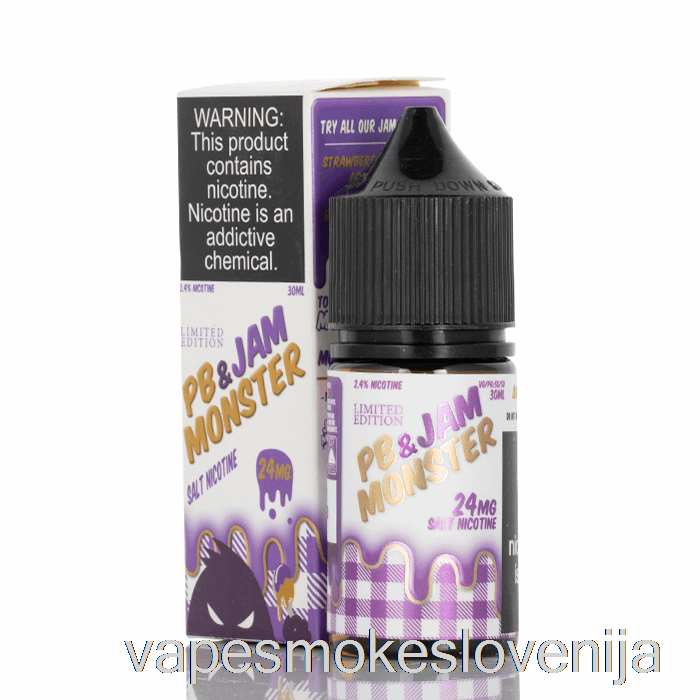 Vape Za Enkratno Uporabo Grape - Pb And Jam Monster Salts - 30ml 48mg